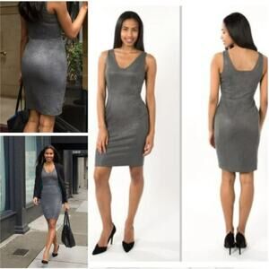 Betabrand Gray Mini Dress